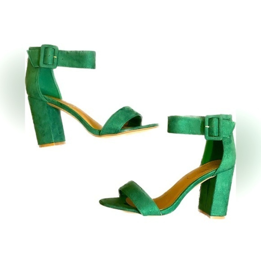 Nicole Miller Faux suede block Heels